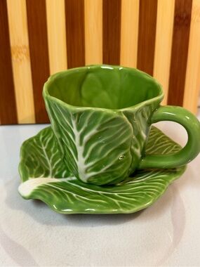 Threshold Cabbage Tea Cup & Saucer Set Retired